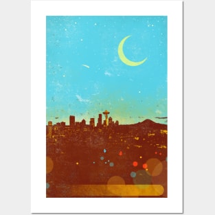 SEATTLE NIGHTS Posters and Art